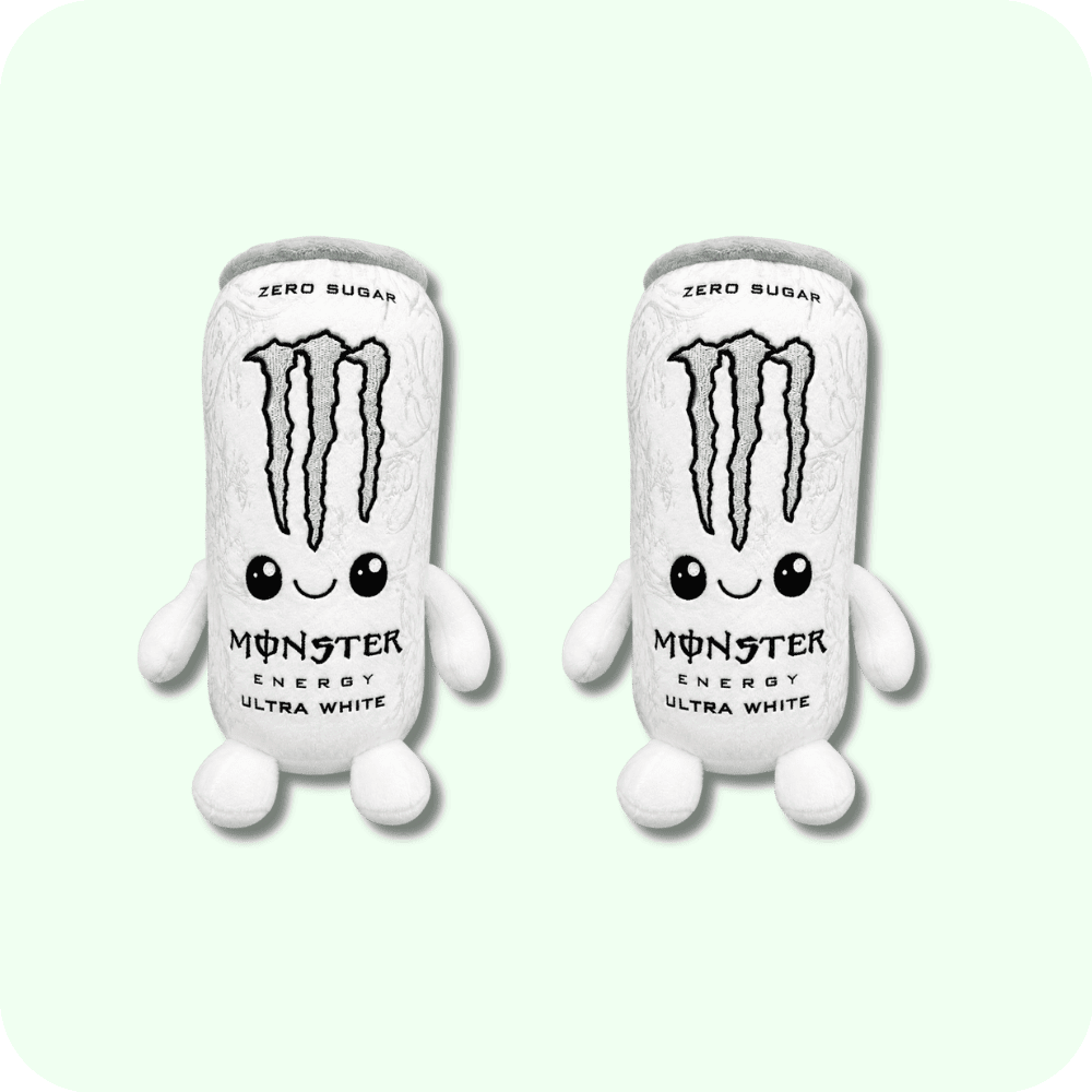 White Monster Plush 2PCS White Monster Plush 2PCS